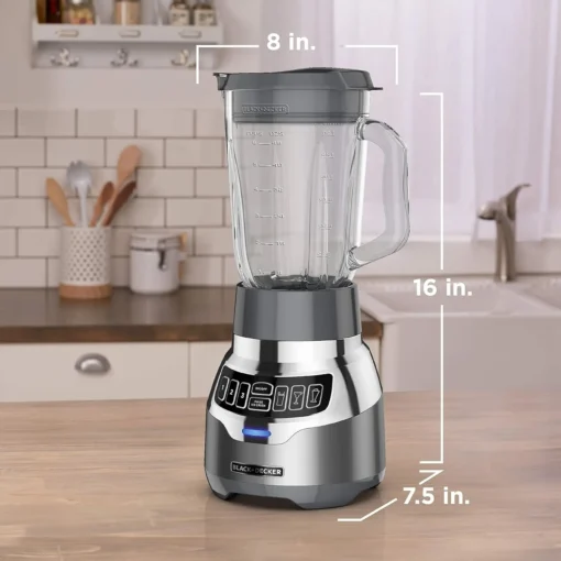 PowerCrush Digital Blender with Quiet Technology, Stainless Steel, BL1300DG-P - Image 3