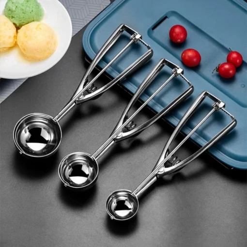 Multi-style Stainless Steel Ice Cream Scoop Ball Digger Handmade Ice Cube Mold Easy Demoulding Kitchen Accessories ice tray mold